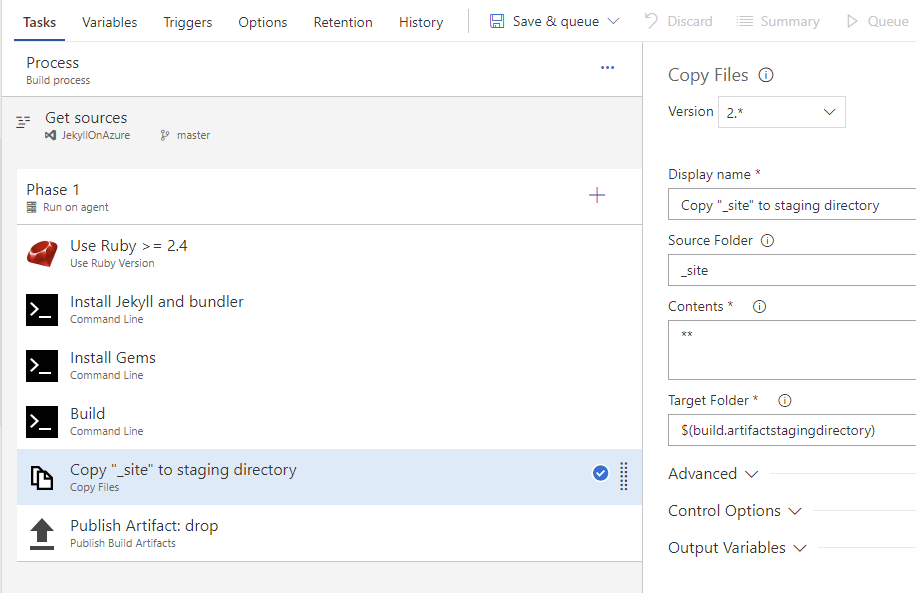 Configure Task 5: Copy Files