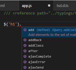 visual studio code install jquery