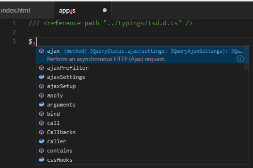 How to add jQuery Intellisense to a Visual Studio Code JavaScript file -  ForEvolve